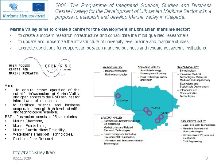 2008: The Programme of Integrated Science, Studies and Business Centre (Valley) for the Development 2008: The Programme of Integrated Science, Studies and Business Centre (Valley) for the Development