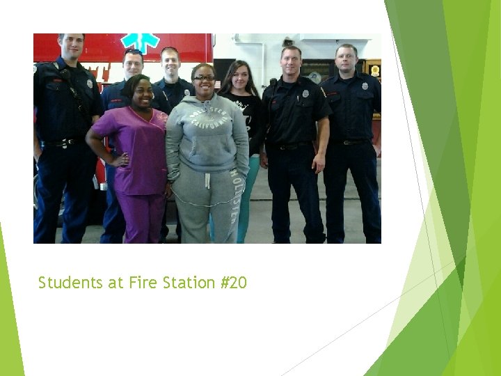 Students at Fire Station #20 