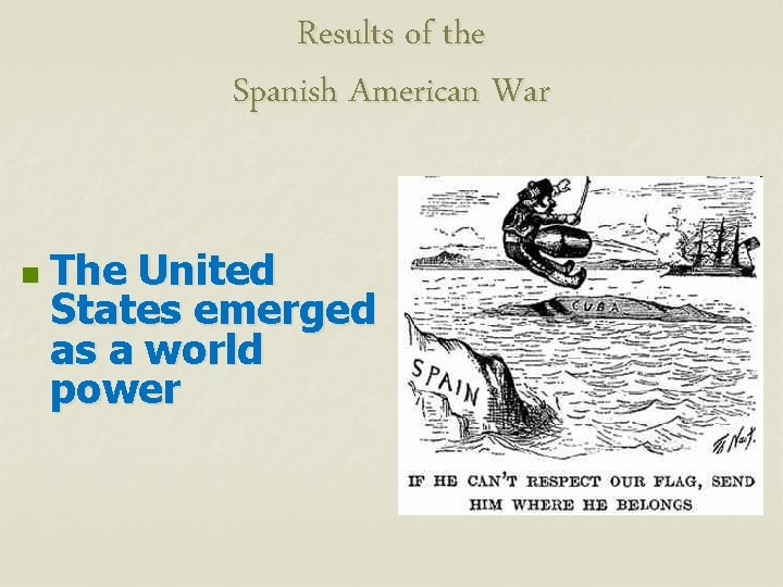 Spanish American War The U S Navy showed