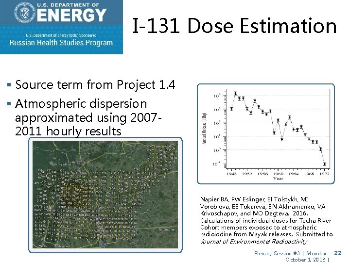 I-131 Dose Estimation § Source term from Project 1. 4 § Atmospheric dispersion approximated