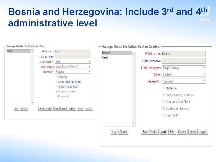 Bosnia and Herzegovina: Include 3 rd and 4 th administrative level 