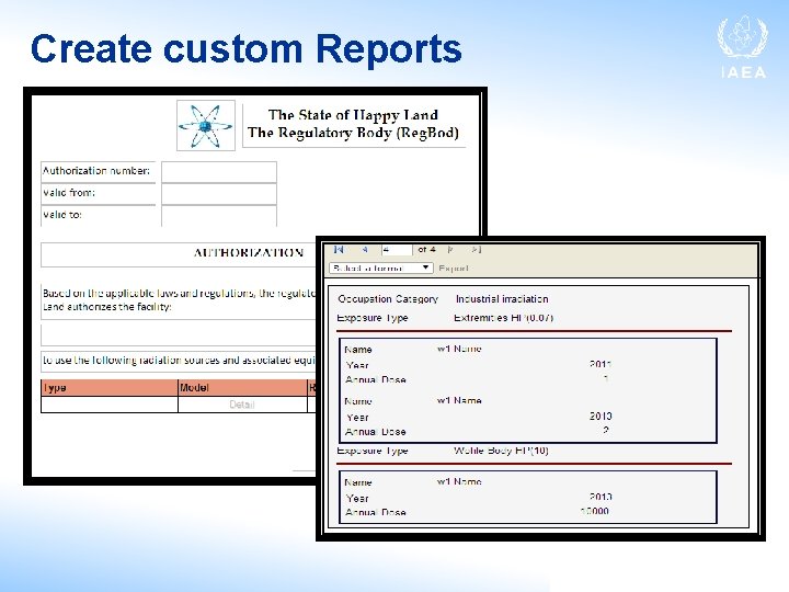 Create custom Reports 