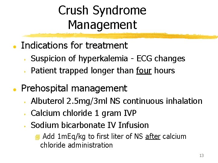 Syndrom crush Crush syndrome