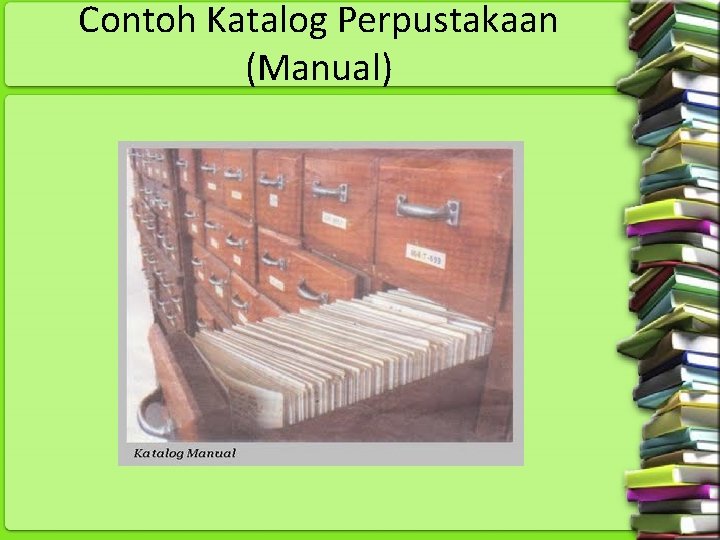 Contoh Katalog Perpustakaan (Manual) 