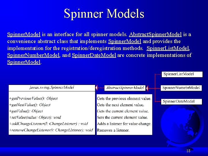 Spinner Models Spinner. Model is an interface for all spinner models. Abstract. Spinner. Model