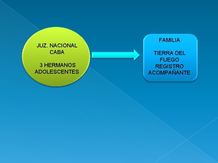 JUZ. NACIONAL CABA 3 HERMANOS ADOLESCENTES FAMILIA TIERRA DEL FUEGO REGISTRO ACOMPAÑANTE 