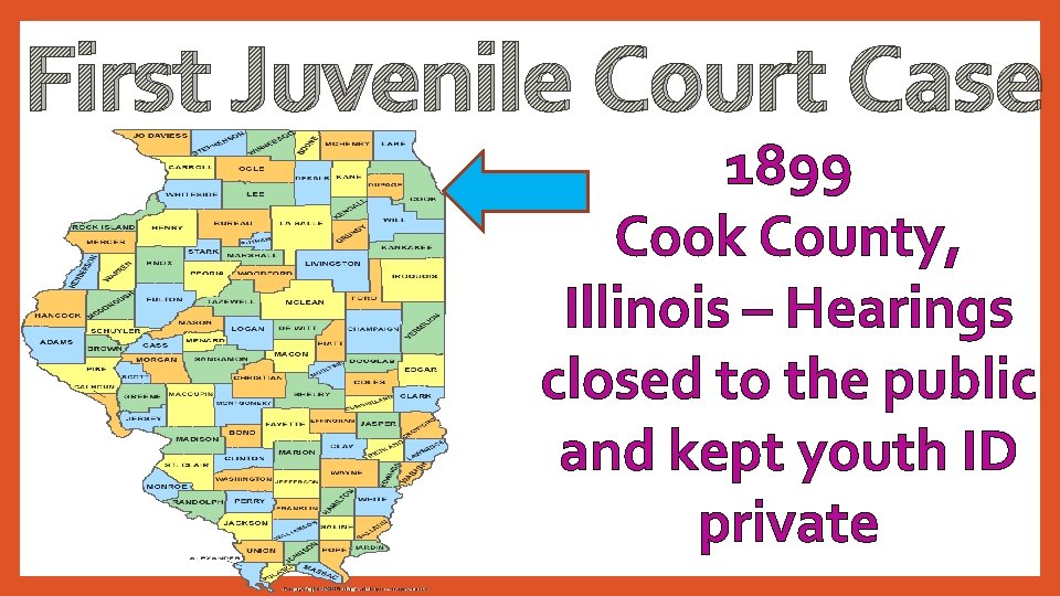 First Juvenile Court Case 1899 Cook County, Illinois – Hearings closed to the public