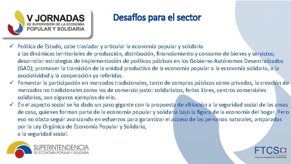 Sistema econmico social y solidario Economa popular y