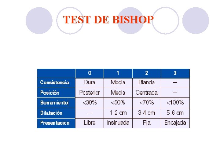 TEST DE BISHOP TEST DE BISHOP