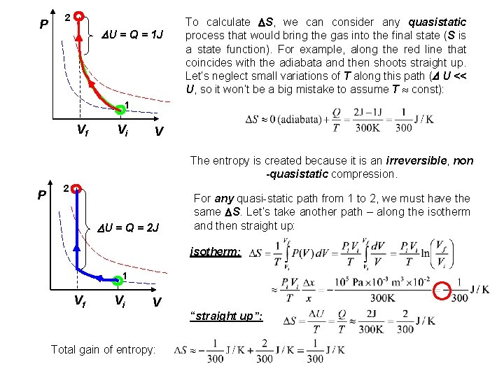 P 2 U = Q = 1 J To calculate S, we can consider