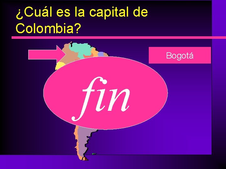 ¿Cuál es la capital de Colombia? Bogotá fin 