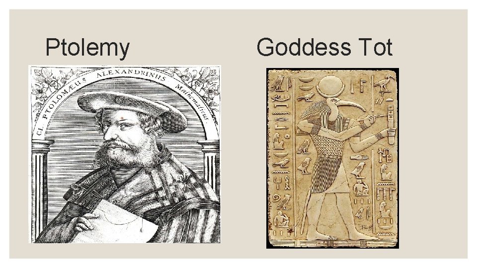 Ptolemy Goddess Tot 