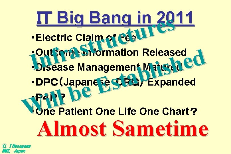 ＩＴ Big Bang in 2011 s e r u ・Electric Claim of Fee t