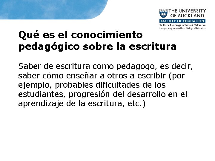 Qué es el conocimiento pedagógico sobre la escritura Saber de escritura como pedagogo, es