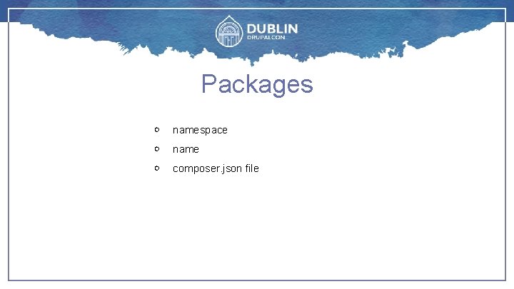 Packages ￮ namespace ￮ name ￮ composer. json file 