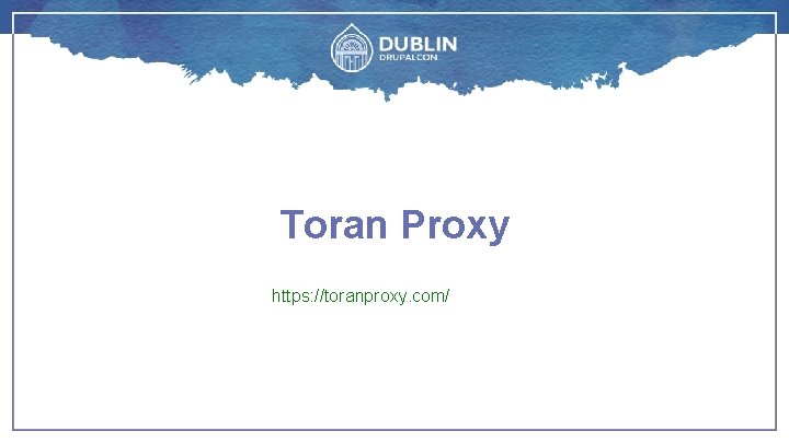 Toran Proxy https: //toranproxy. com/ 