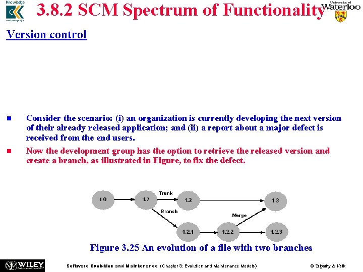 3. 8. 2 SCM Spectrum of Functionality Version control n n n Conflicts can