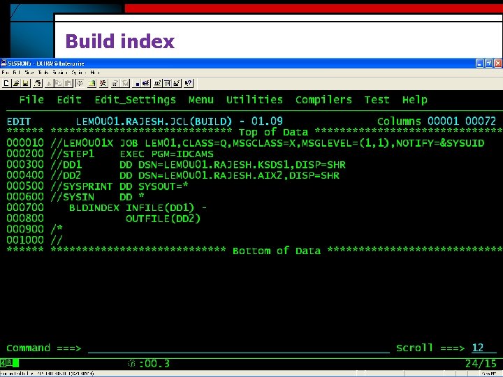 Build index 