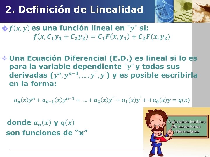 2. Definición de Linealidad v 
