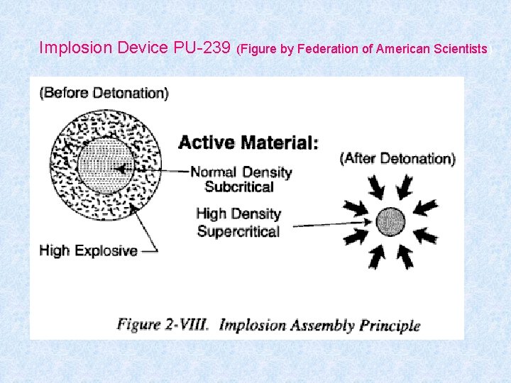 Implosion Device PU-239 (Figure by Federation of American Scientists) 