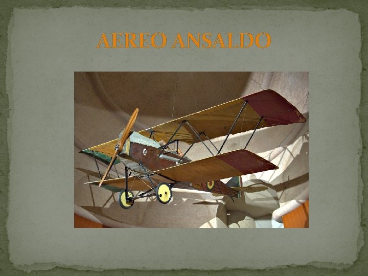 AEREO ANSALDO 