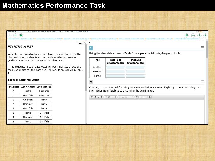 Mathematics Performance Task 