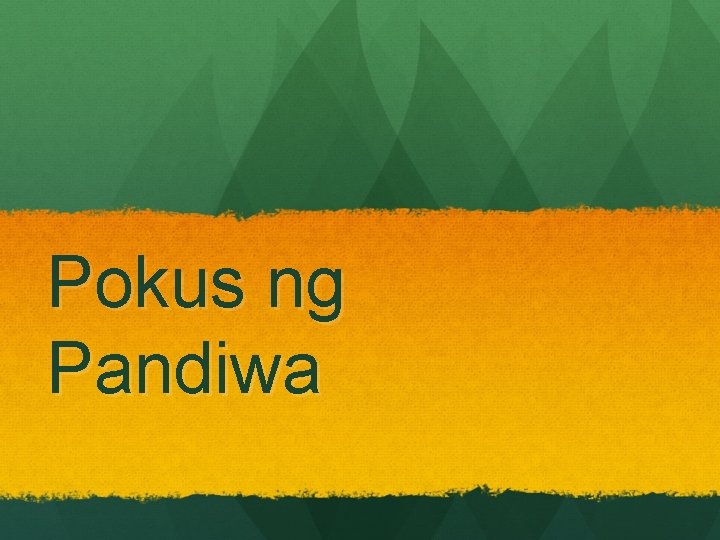 Pokus ng Pandiwa 