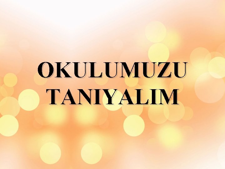 OKULUMUZU TANIYALIM 