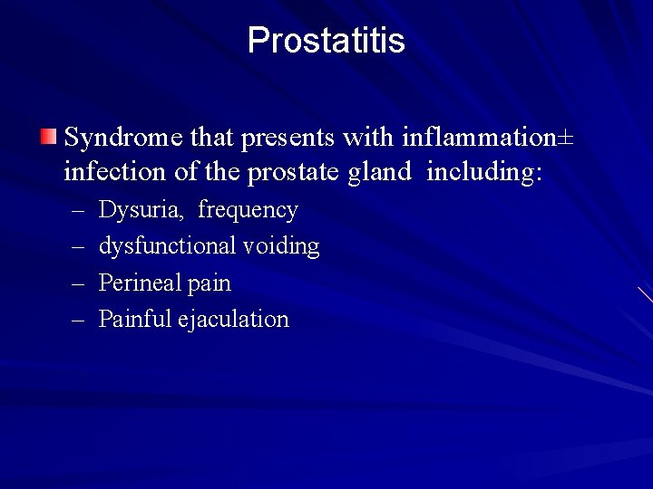 krónikus urethritis prosztatitis