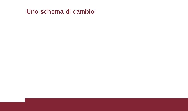 Uno schema di cambio 