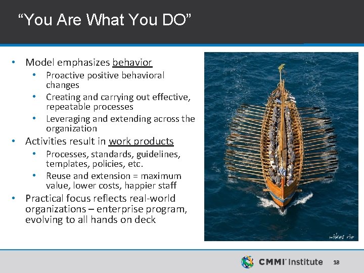 “You Are What You DO” • Model emphasizes behavior • Proactive positive behavioral changes “You Are What You DO” • Model emphasizes behavior • Proactive positive behavioral changes