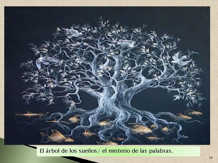 El árbol de los sueños/ el misterio de las palabras. 18 