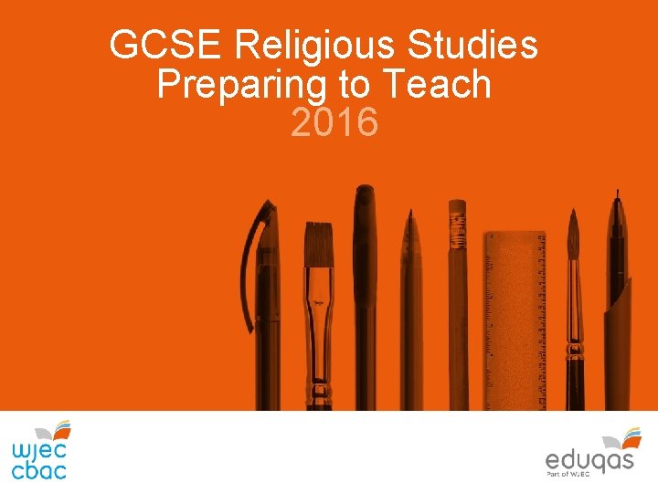 GCSE Religious Studies Preparing to Teach 2016 
