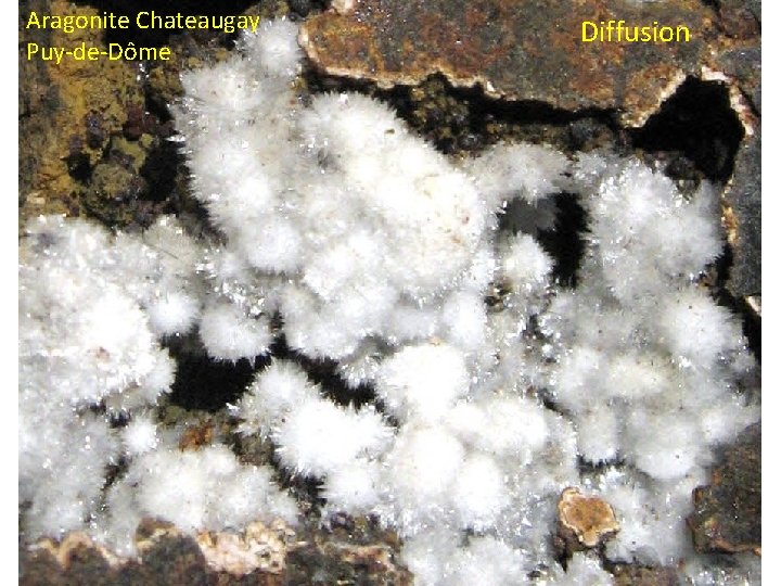 Aragonite Chateaugay Puy-de-Dôme Diffusion 