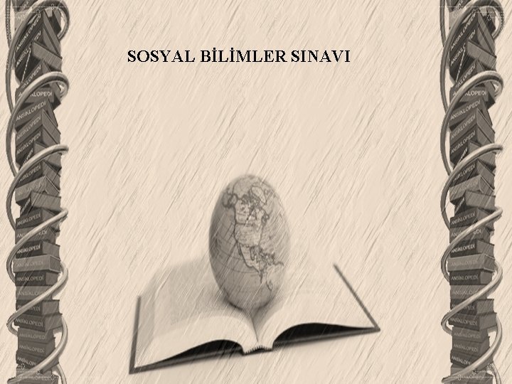 SOSYAL BİLİMLER SINAVI 