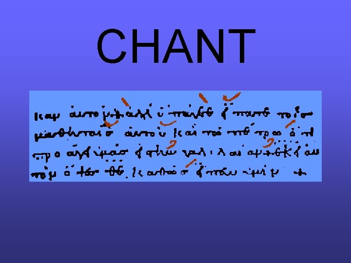CHANT CHANT