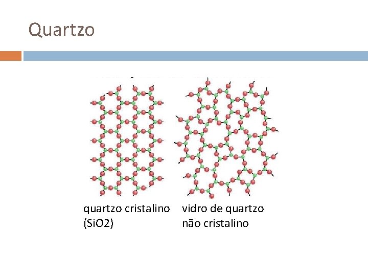 Quartzo quartzo cristalino vidro de quartzo (Si. O 2) não cristalino 