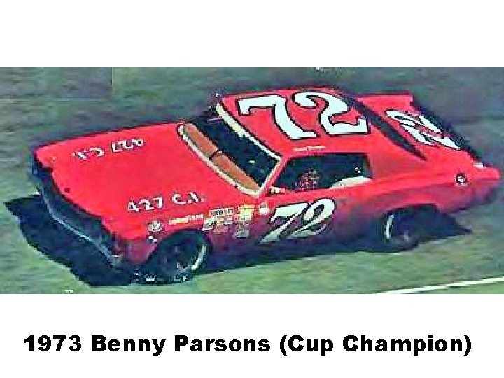 1973 Benny Parsons (Cup Champion) 