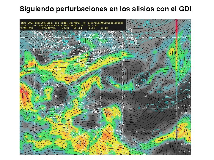 Siguiendo perturbaciones en los alisios con el GDI 