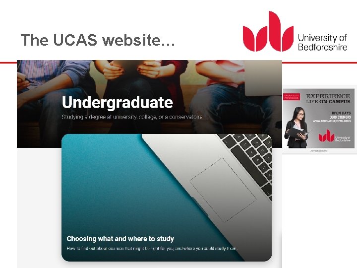 The UCAS website… 