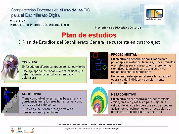 MÓDULO 1 Introducción al Modelo de Bachillerato Digital Promocional de Educación a Distancia Plan