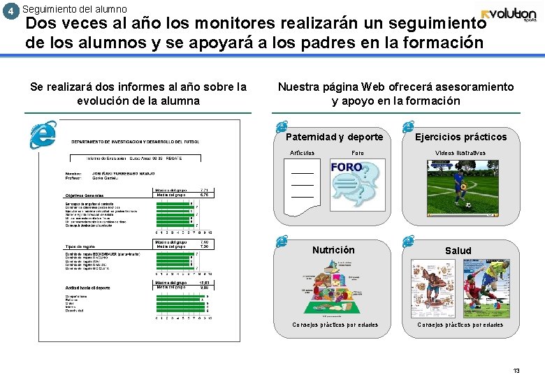 4 Seguimiento del alumno Dos veces al año los monitores realizarán un seguimiento de