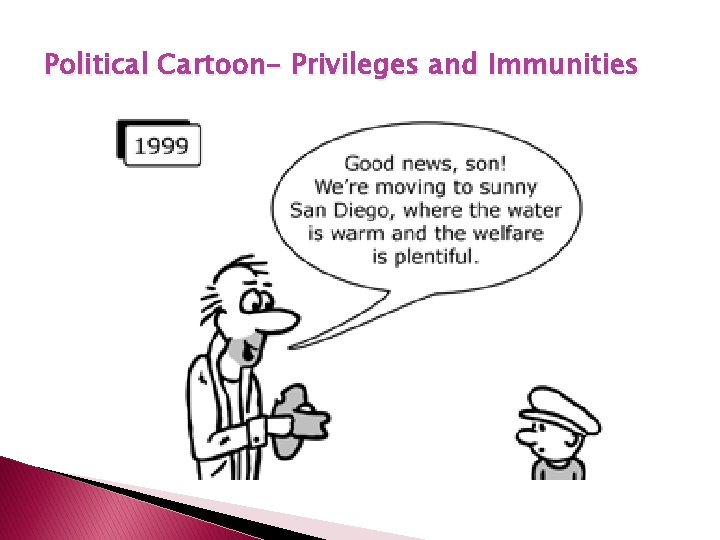 Political Cartoon- Privileges and Immunities 