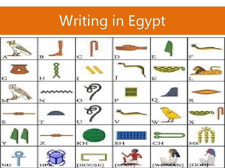 Writing in Egypt 