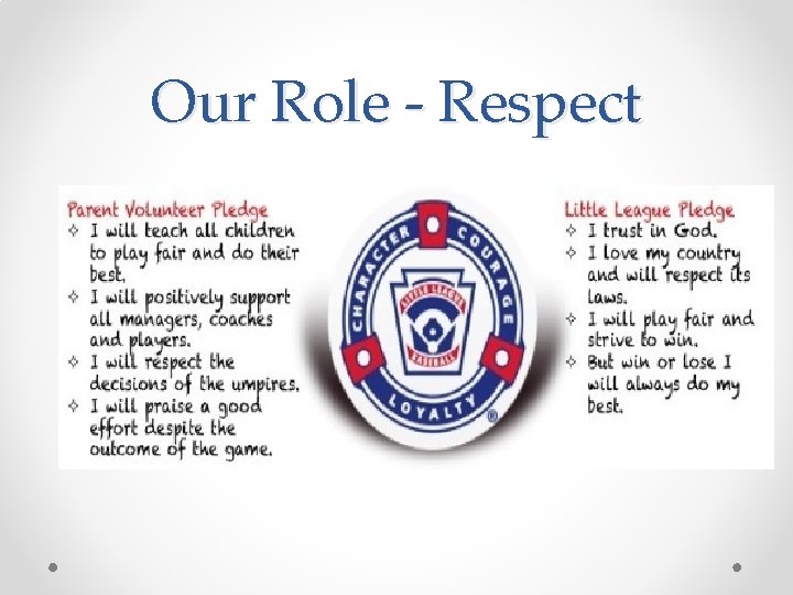 Our Role - Respect 