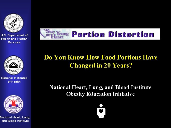 Do You Know How Food Portions Have Changed in 20 Years? National Heart, Lung,
