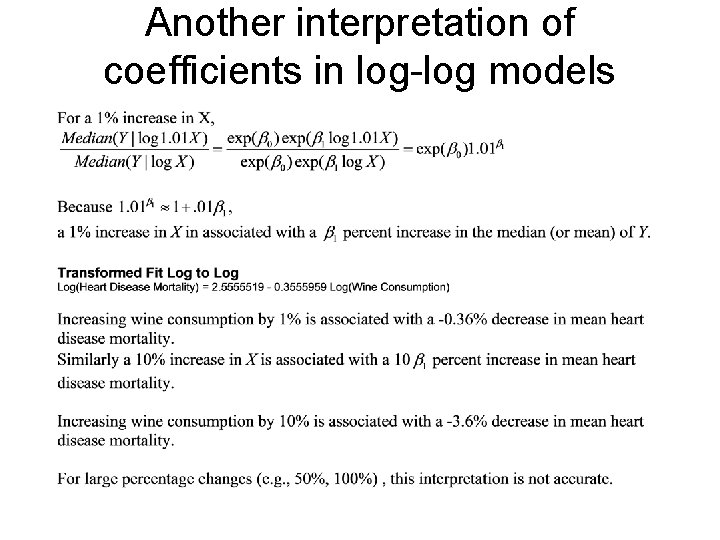 Another interpretation of coefficients in log-log models 