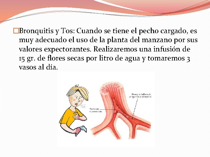 �Bronquitis y Tos: Cuando se tiene el pecho cargado, es muy adecuado el uso �Bronquitis y Tos: Cuando se tiene el pecho cargado, es muy adecuado el uso