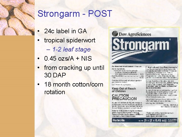 Strongarm - POST • 24 c label in GA • tropical spiderwort – 1