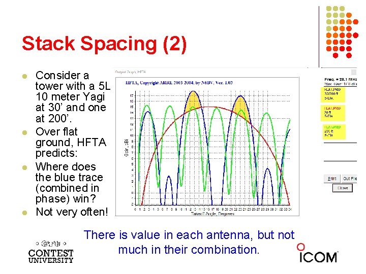 Stack Spacing (2) l l Consider a tower with a 5 L 10 meter